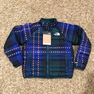 The North Face Jacket Big  Multicolor Printed Roxborough 550 Puffer Down Size 6T